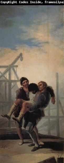 Francisco Goya Wounded Mason